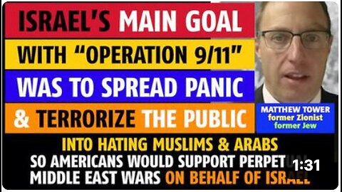 Israel's goal with "9/11" - get Americans to support perpetual Middle East wars on behalf of Israel