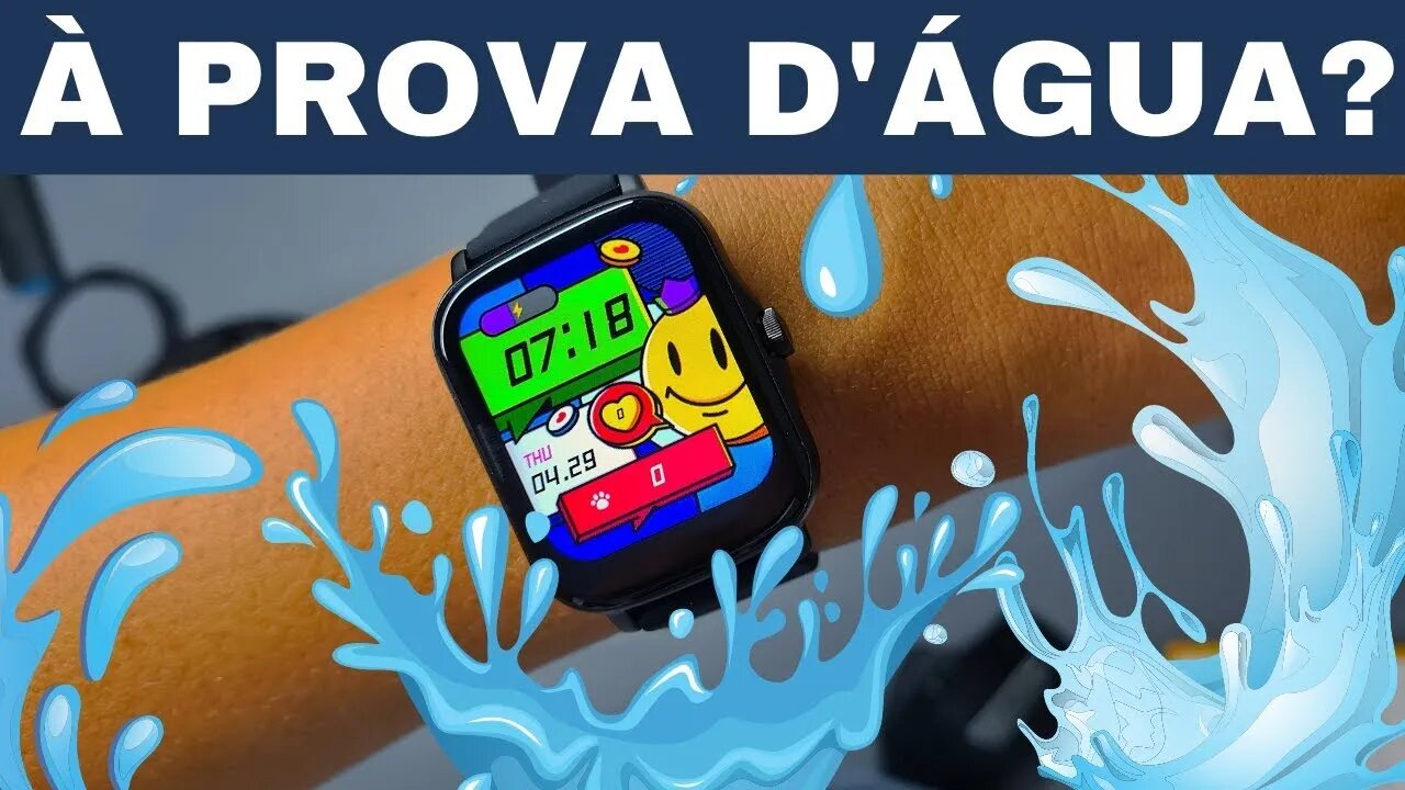 Smart watch COLMI P8 PLUS A prova D`ÁGUA , SERÁ QUE ELE MORREU TESTE DE RESISTENCIA DO IP68