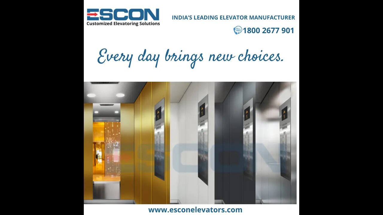 @Escon Elevators Elevator Cabin Aesthetic Finishes