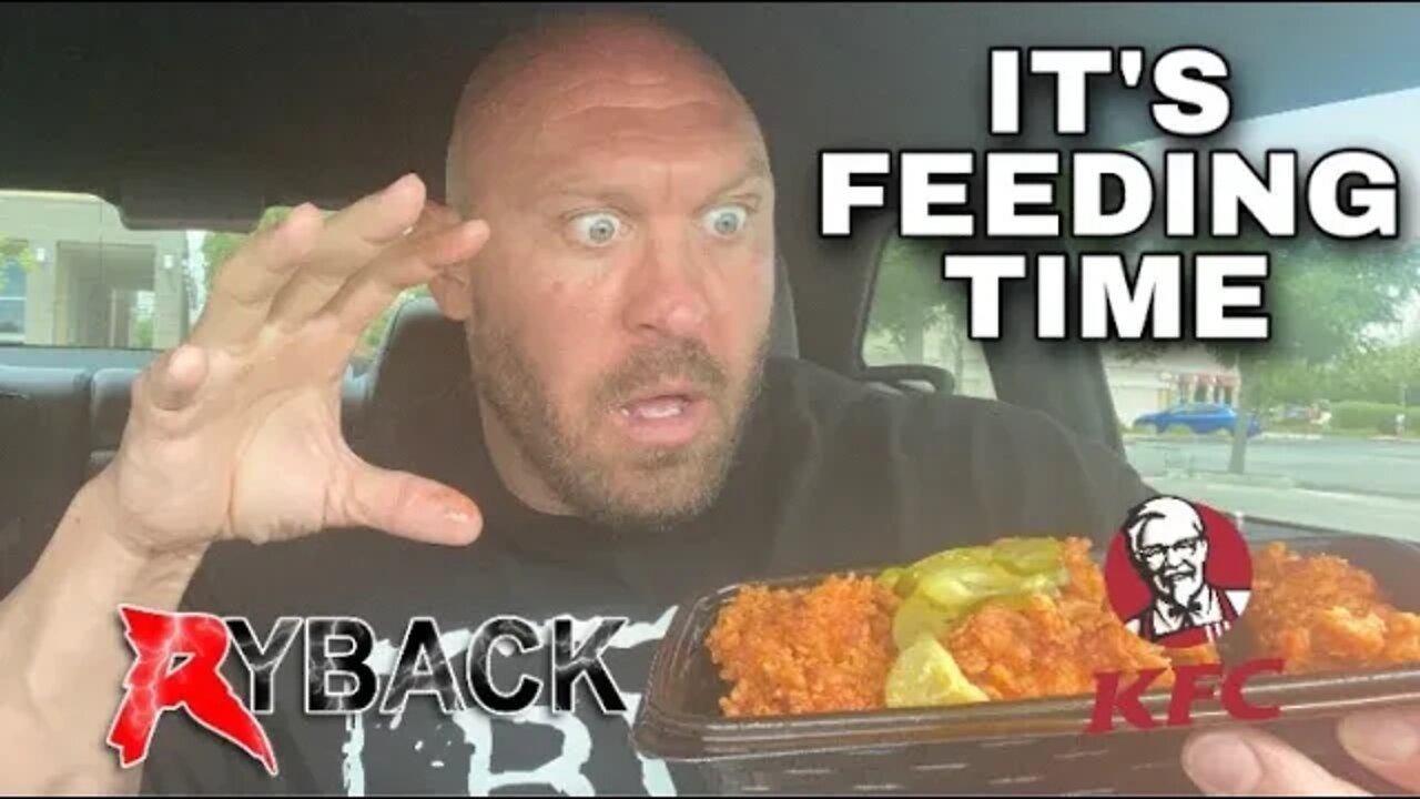 Massive KFC Food Mukbang Cheat Meal Review - Ryback Feeding Time