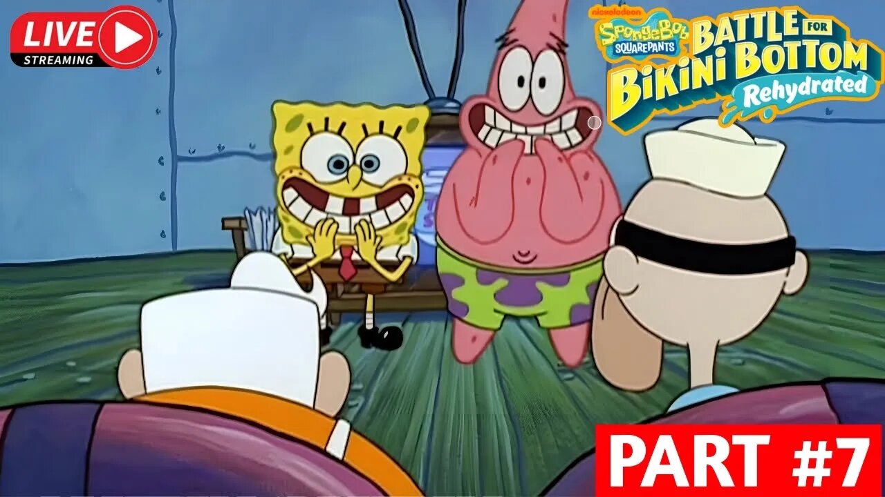 Spongebob & Patrick bertemu Mermaid man dan Barnicle boy | Spongebob battle for bikini bottom