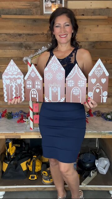 Christmas Countdown of Crafts: Day 16! Gingerbread Village Magic!