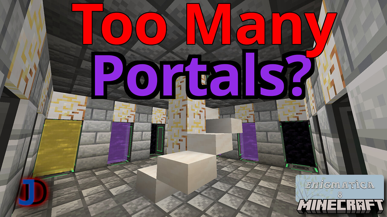 Minecraft Enigmatica 8 - S1e08 - Portal HUB Build!