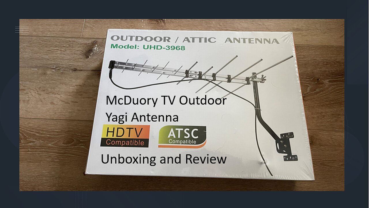 McDuory TV Outdoor Yagi Antenna Unboxing Assembly and Review