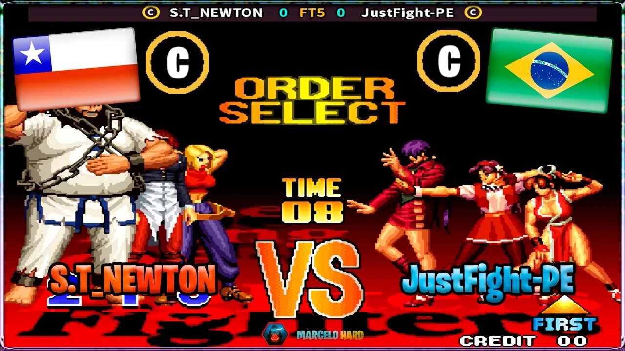 The King of Fighters '97 (S.T_NEWTON Vs. JustFight-PE) [Chile Vs. Brazil]