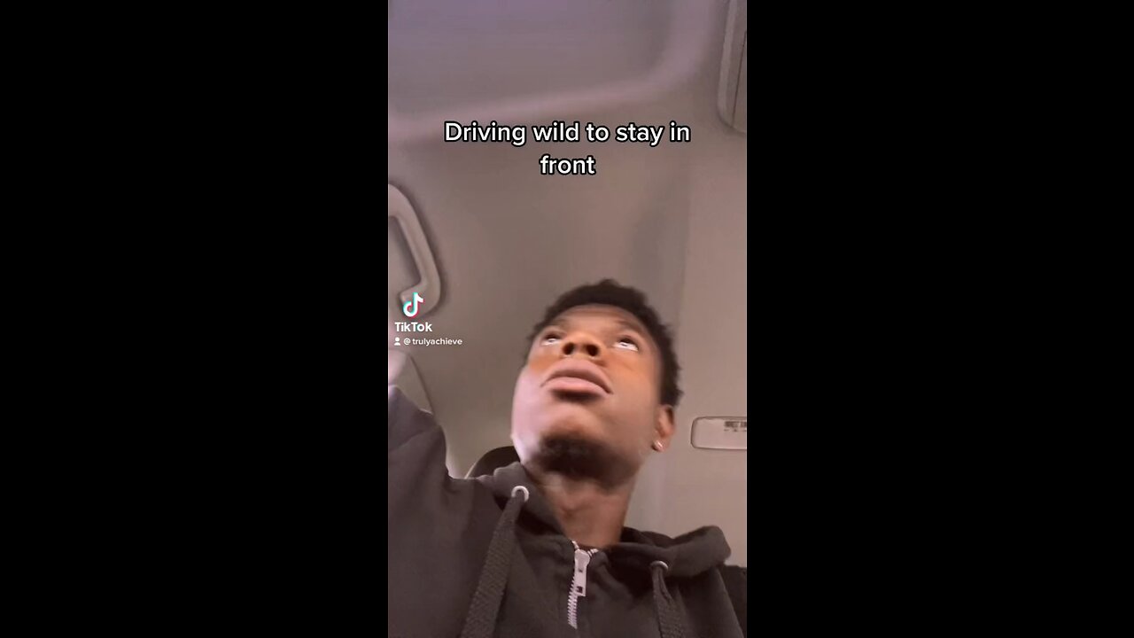 Driving wild to stay in front of everyone THEN ending up next to the cars you passed