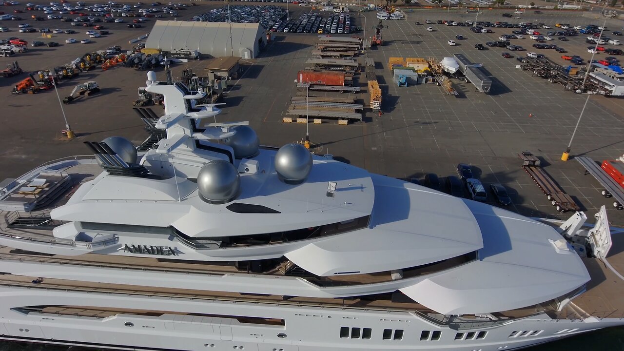 Blasian Babies DaDa Ruzzian SuperYacht M/Y Amadea DeepState Theft San Diego (Skydio 2+ Drone 2.7K)