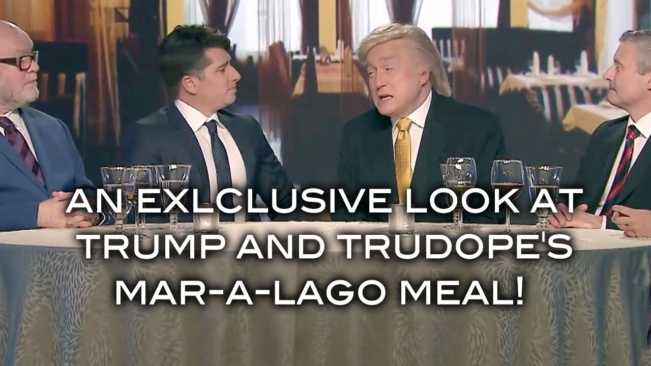 An Exclusive Look At Trump and Trudope's Mar-a-Lago Meal