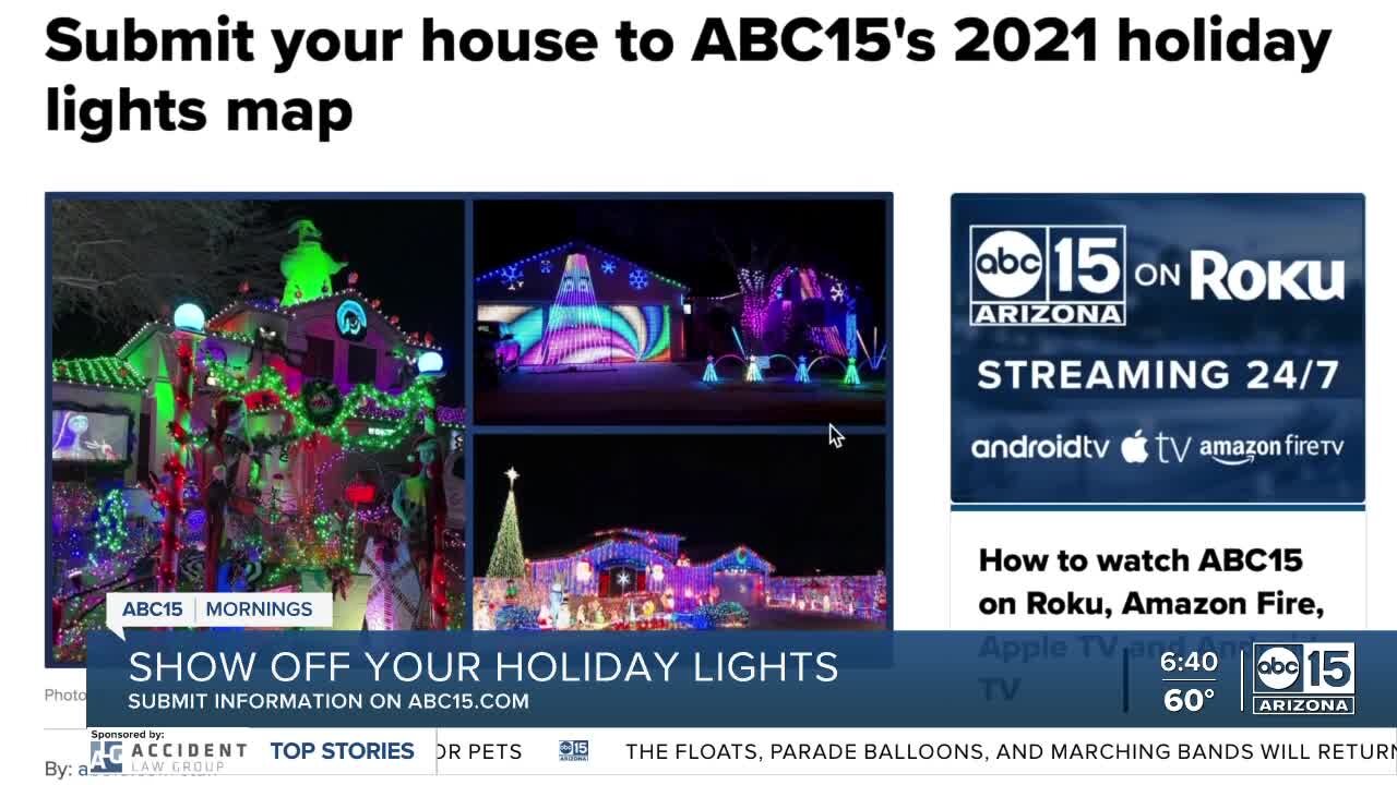 Submit your house to ABC15's 2021 holiday lights map