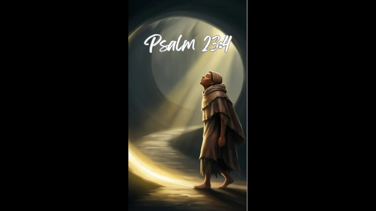 Psalm 23:4 - Even though I walk through the darkest valley, I will fear no evil, for you are with...