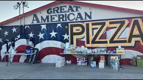 The People’s Convoy 1st stop Great American Pizza!