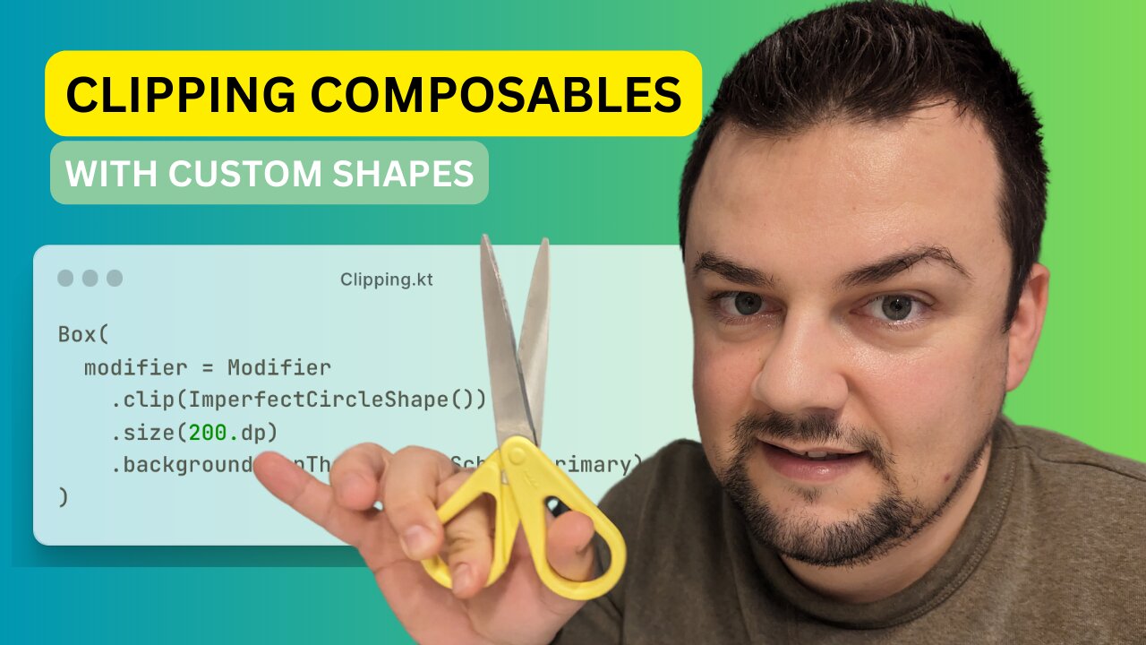 How to clip composables by using custom shapes in Jetpack Compose