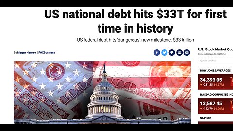 ITS ALL CODED BY 33! THE CRASH AND RESET IS ABOUT TO GO DOWN AS AMERICA HITS 33 TRILLION IN ''DEBT''