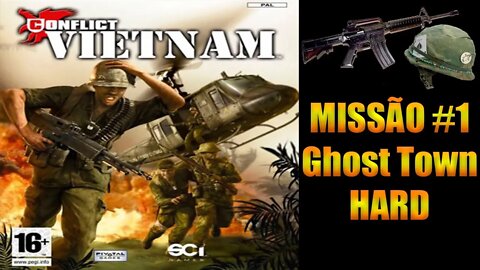 [PS2] - Conflict Vietnam - [Missão 1 - Ghost Town - Hard] - PT-BR - 60Fps - [HD]