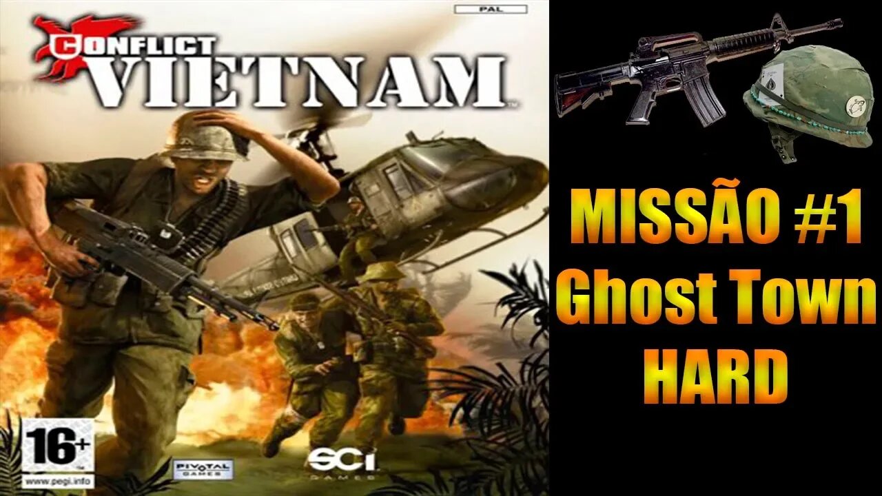 [PS2] - Conflict Vietnam - [Missão 1 - Ghost Town - Hard] - PT-BR - 60Fps - [HD]