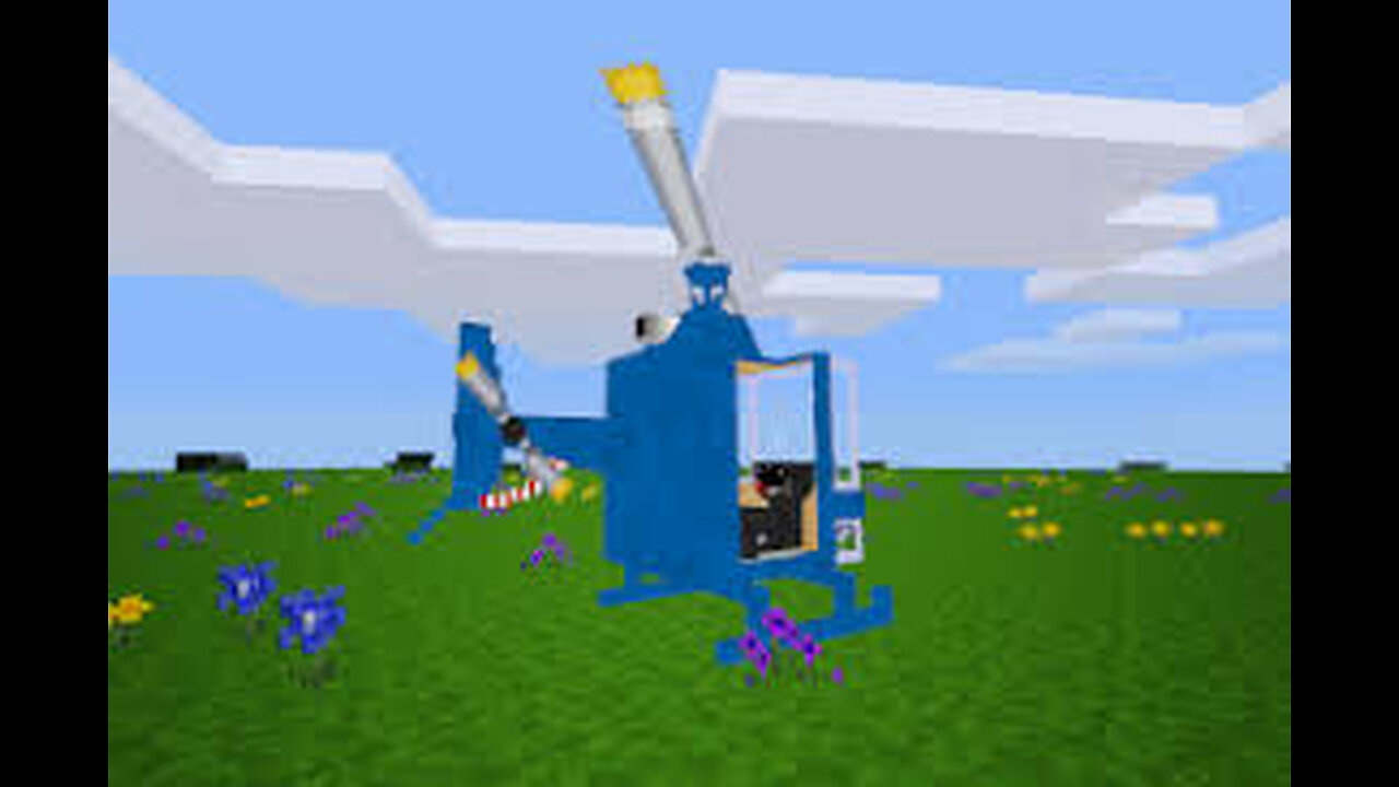 Helicopter & Go Kart Mod In Minetest.