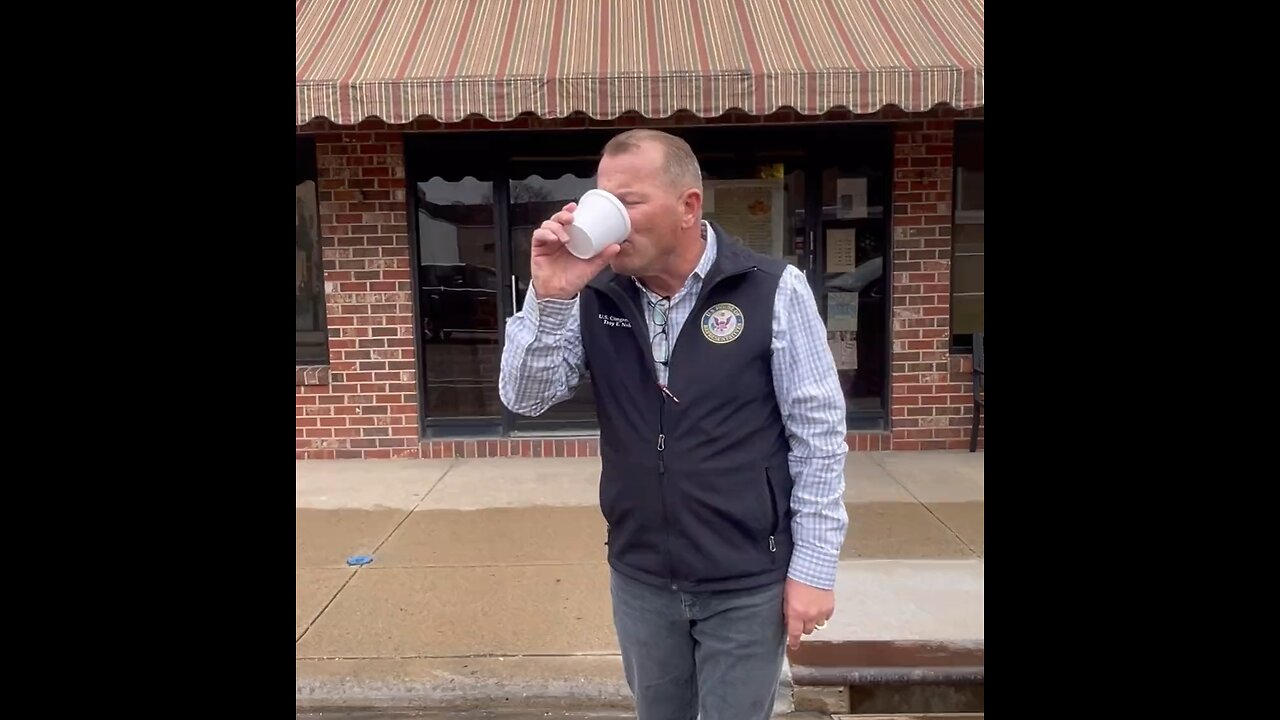 Rep Troy Nehls Drinks East Palestine, Ohio Water