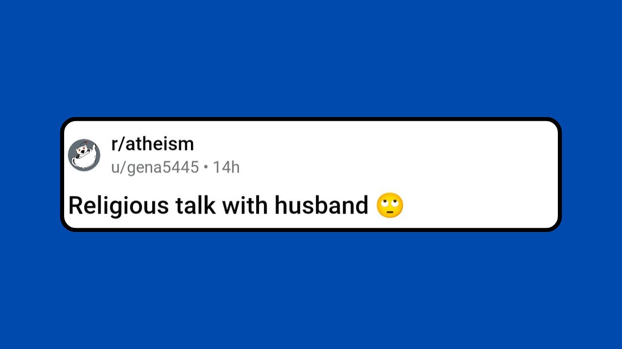 Religious talk with husband