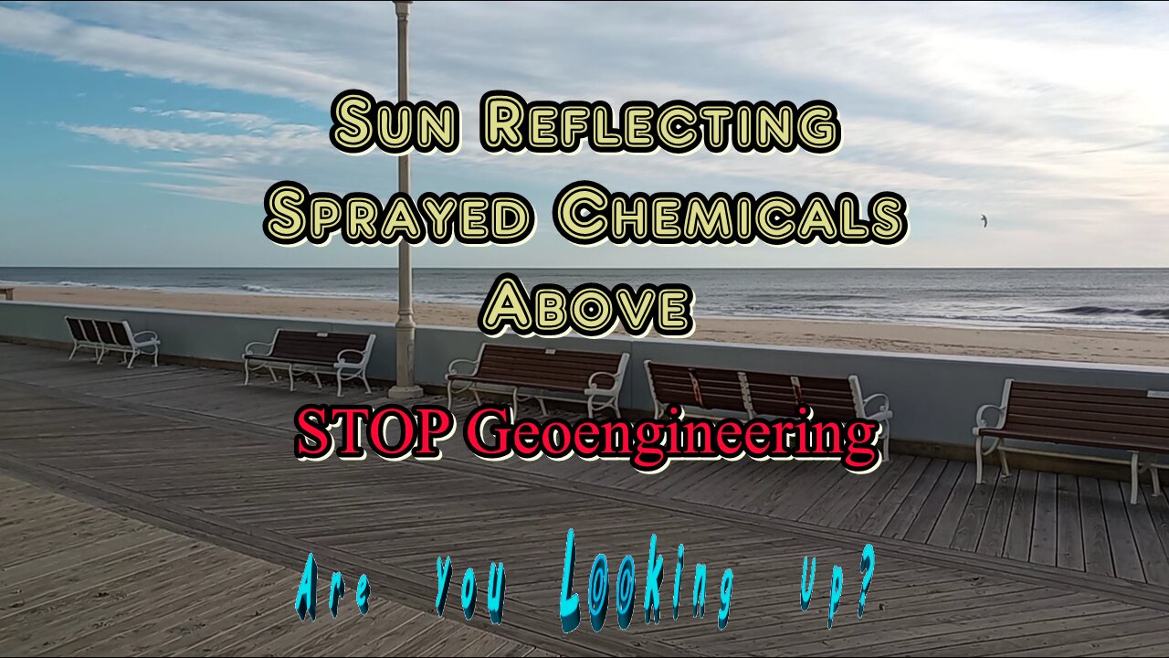 Sprayed Chemicals Reflect Sun Light