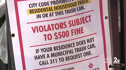 Talkin' Trash: Correcting the misuse of pedestrian garbage cans