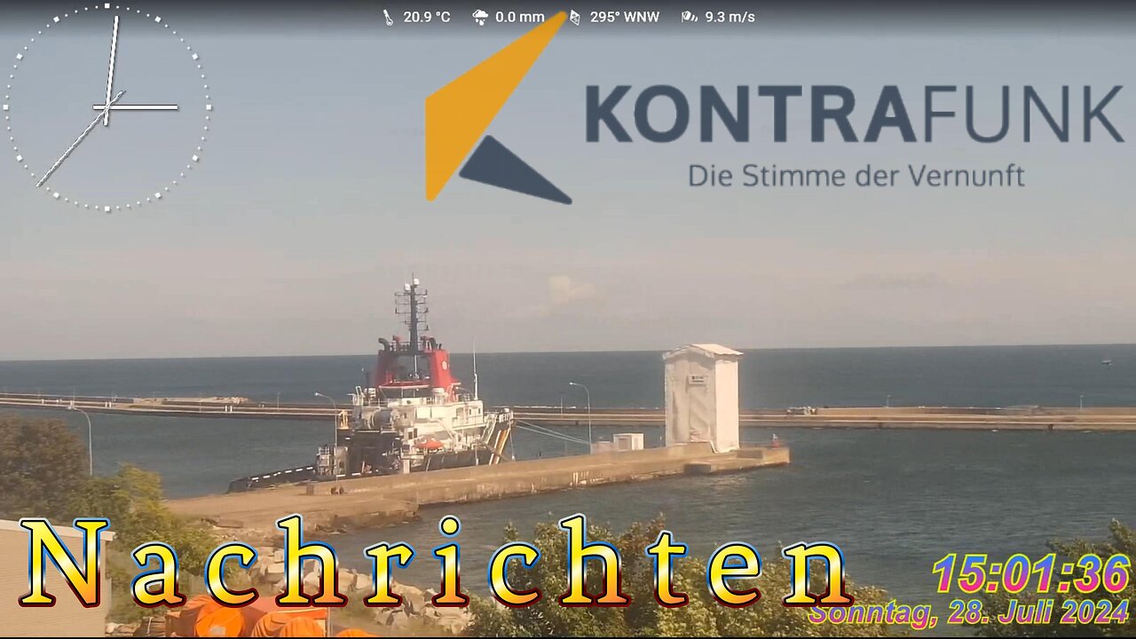 Nachrichten im Kontrafunk 28.07.2024 - 15:00 Uhr #glaubewenig, #hinterfragealles, #denkeselbst