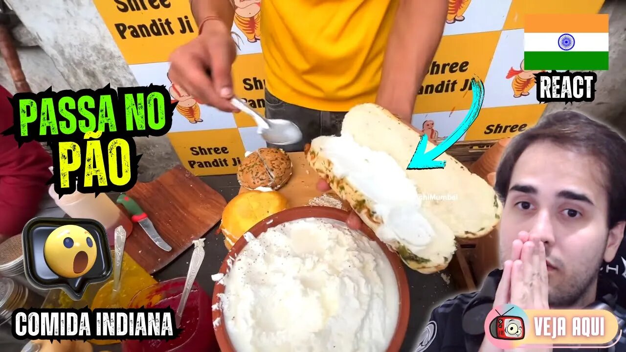 É da ÍNDIA e passa no PÃO IGUAL REQUEIJÃO! Reagindo a COMIDAS DE RUA INDIANAS | Veja Aqui Reacts