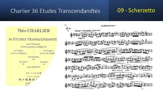 🎺🎺🎺 [TRUMPET ETUDE] Charlier 36 Etudes Transcendandtes No 09 – (Scherzetto)