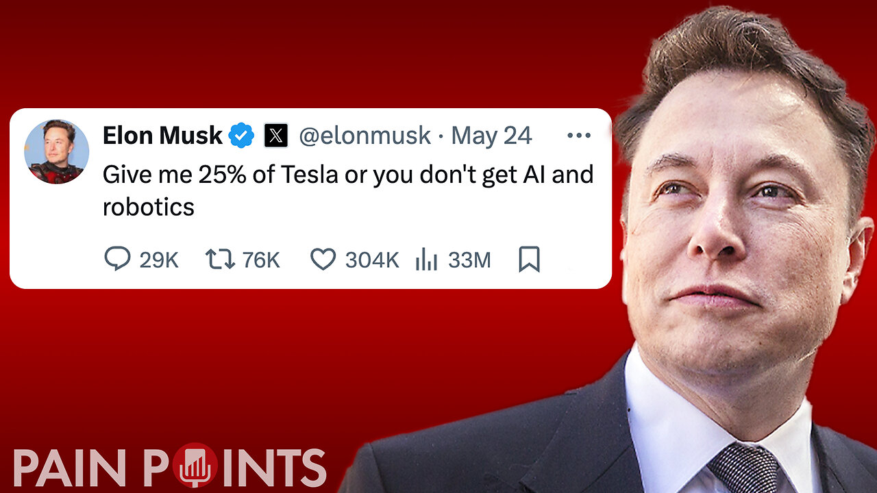 Elon Musk Doubles Down On Demand For 25% Of Tesla, Or Else