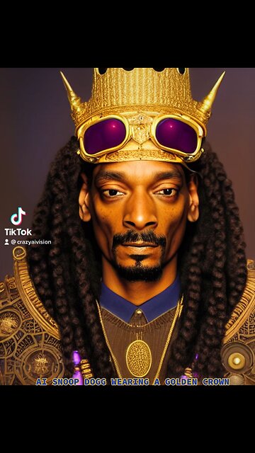 SNOOP DOGG WEARING A CROWN