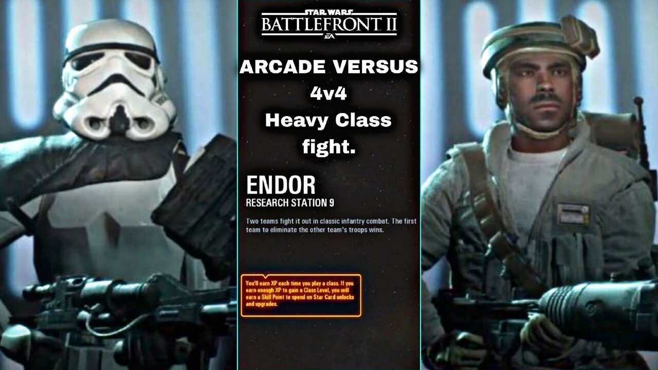 XB1 Star Wars Battlefront 2 G294, 2P local splitscreen Arcade on Research Station 9, Heavy Class!