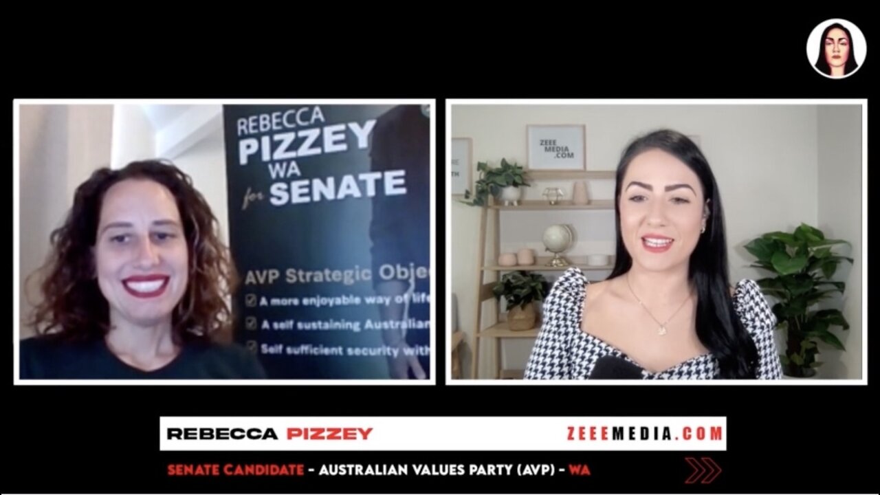 Zeee Media Election Week - Rebecca Pizzey - Senate Candidate - Australian Values Party (AVP) - WA