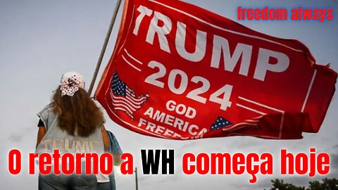 Caminhada para volta de Trump começa hoje