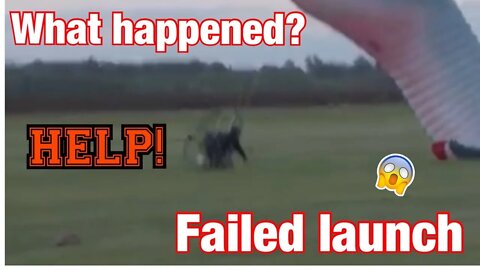 Failed Paramotor first launch. In-depth look at what happened