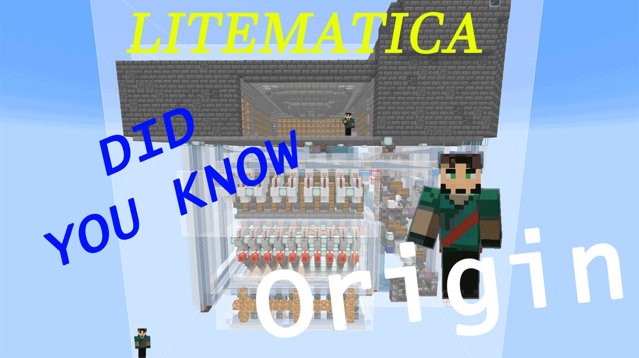 Minecraft Litematica (Did You Know) Point of Origin