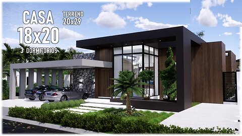 Modern House Design _18x20m 1 Storey _ 3 Bedrooms Family Home