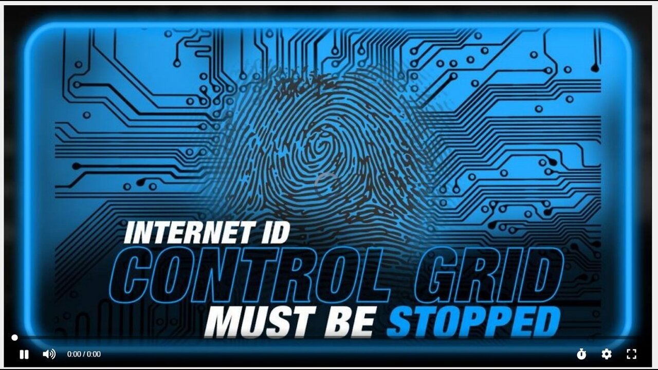 Internet ID Control Grid Must Be Stopped NOW!
