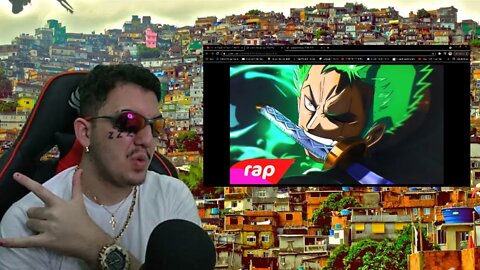 FUNKEIRO REACT Rap do Zoro (One Piece) - O MAIOR ESPADACHIM DO MUNDO | NERD HITS