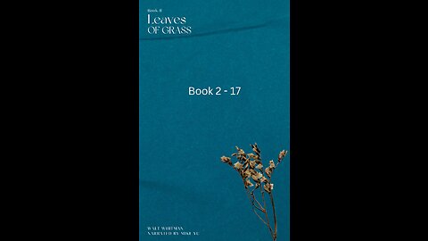 Leaves of Grass - Book 2.17 - Walt Whitman