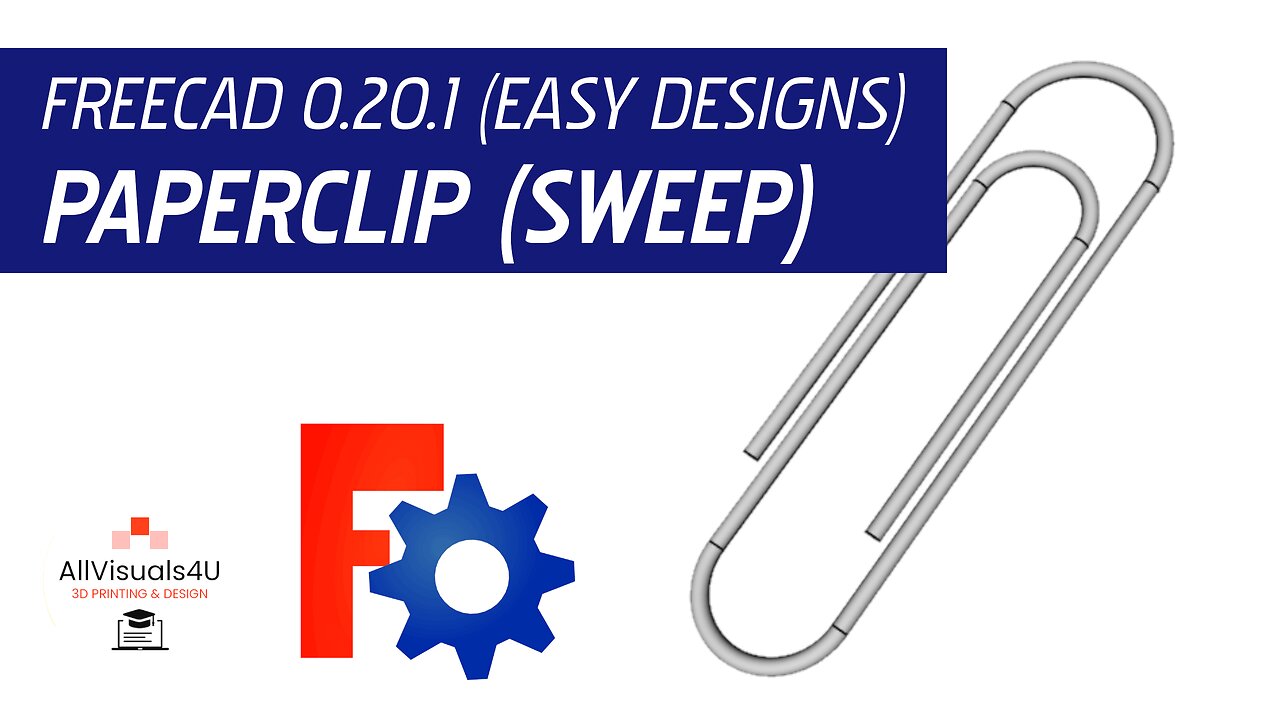 📎 FreeCAD Sweep - Paperclip - FreeCAD Help - FreeCAD Part Design - Free Online CAD