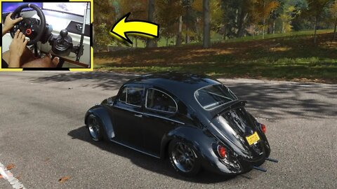 FUSCÃO INSANO VOLKSWAGEN BEETLE - Forza Horizon 4 gameplay / Logitech g29