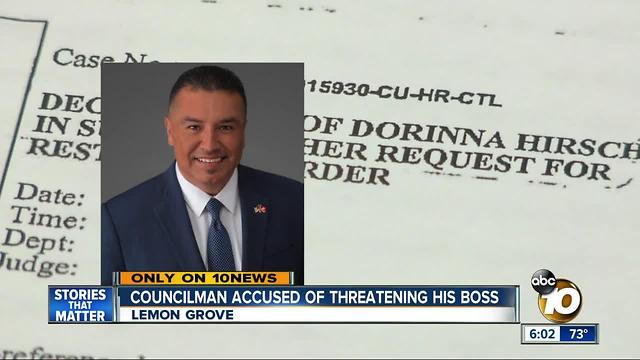 Lemon Grove Councilman accused of threatening his boss