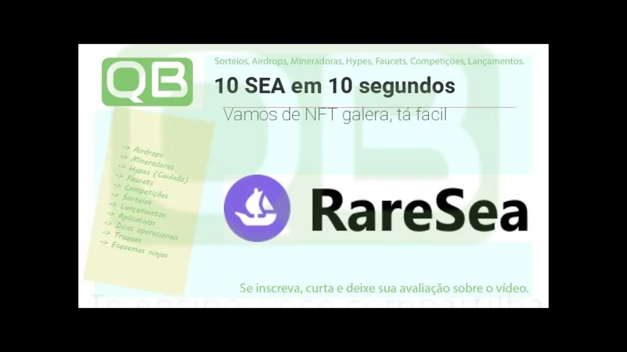 Airdrop - NFT - em 10 segundos você ganha 10 SEA (ETH) - Até 11/05/2022