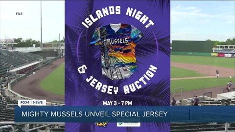 Local artist designs Mighty Mussels jersey to benefit civic organizations