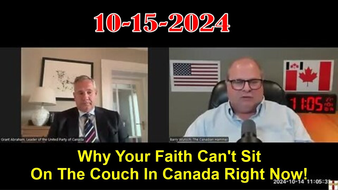 Barry Wunsch: Why Your Faith Can't Sit On The Couch In Canada Right Now!!