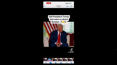 Pres Trump Speaks About Nuclear Devastation