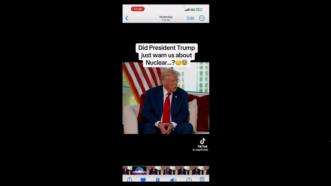 Pres Trump Speaks About Nuclear Devastation