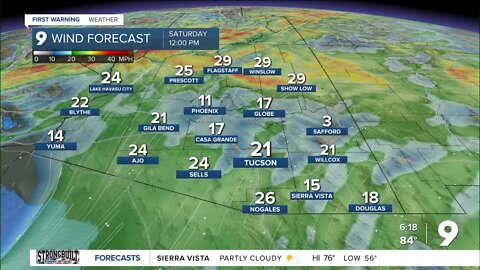 A blast of winter-like weather heads towards southern Arizona