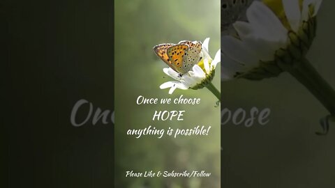 Once We Choose Hope