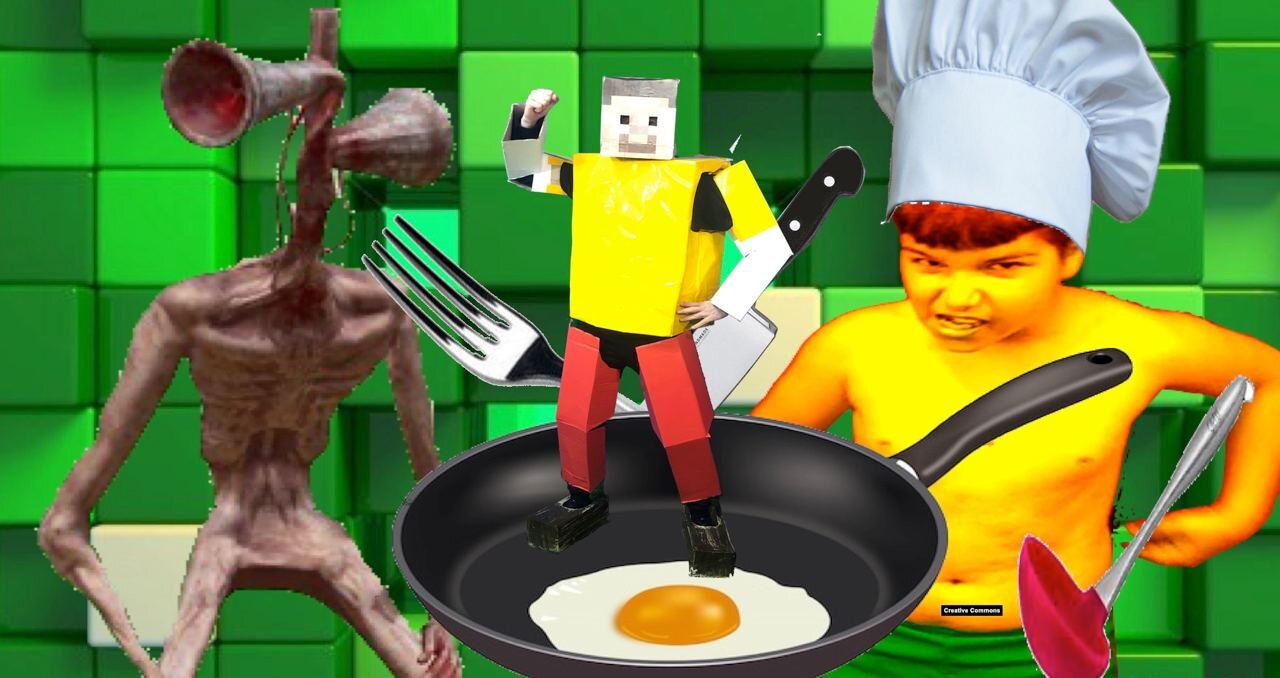 How to make scrambled eggs. Minecraft Chef and David