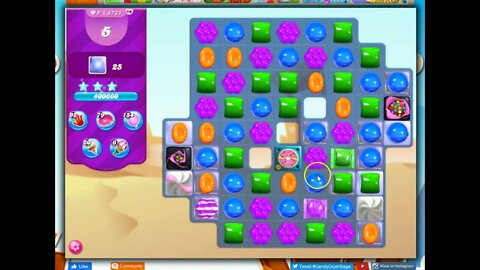 Candy Crush Level 3721 Talkthrough, 18 Moves 0 Boosters